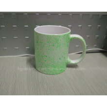 11oz White Mug with Neon DOT